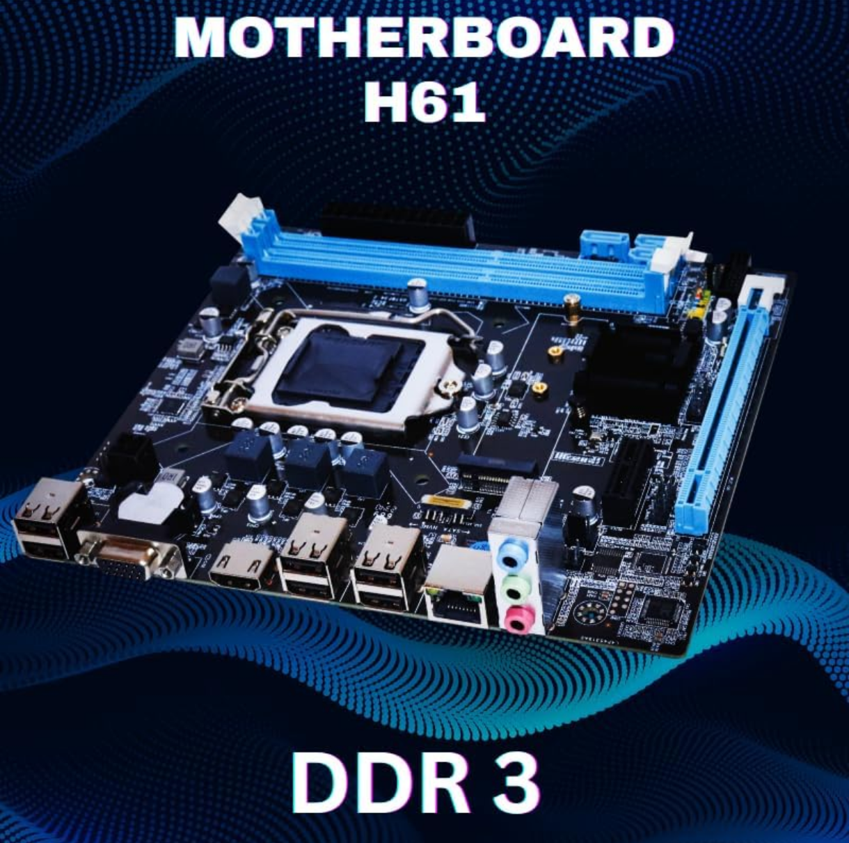 h61 nvme micro atx motherboard for lga 1155 socket, supports intel 2nd & 3rd generation processors, m.2 slot, 5.1 audio, ddr3 1600 mhz, ports (rj45 | sata | usb | hdmi) h61 nvme micro atx motherboard for lga 1155 socket, supports intel 2nd & 3rd generation processors, m.2 slot, 5.1 audio, ddr3 1600 mhz, ports (rj45 | sata | usb | hdmi)