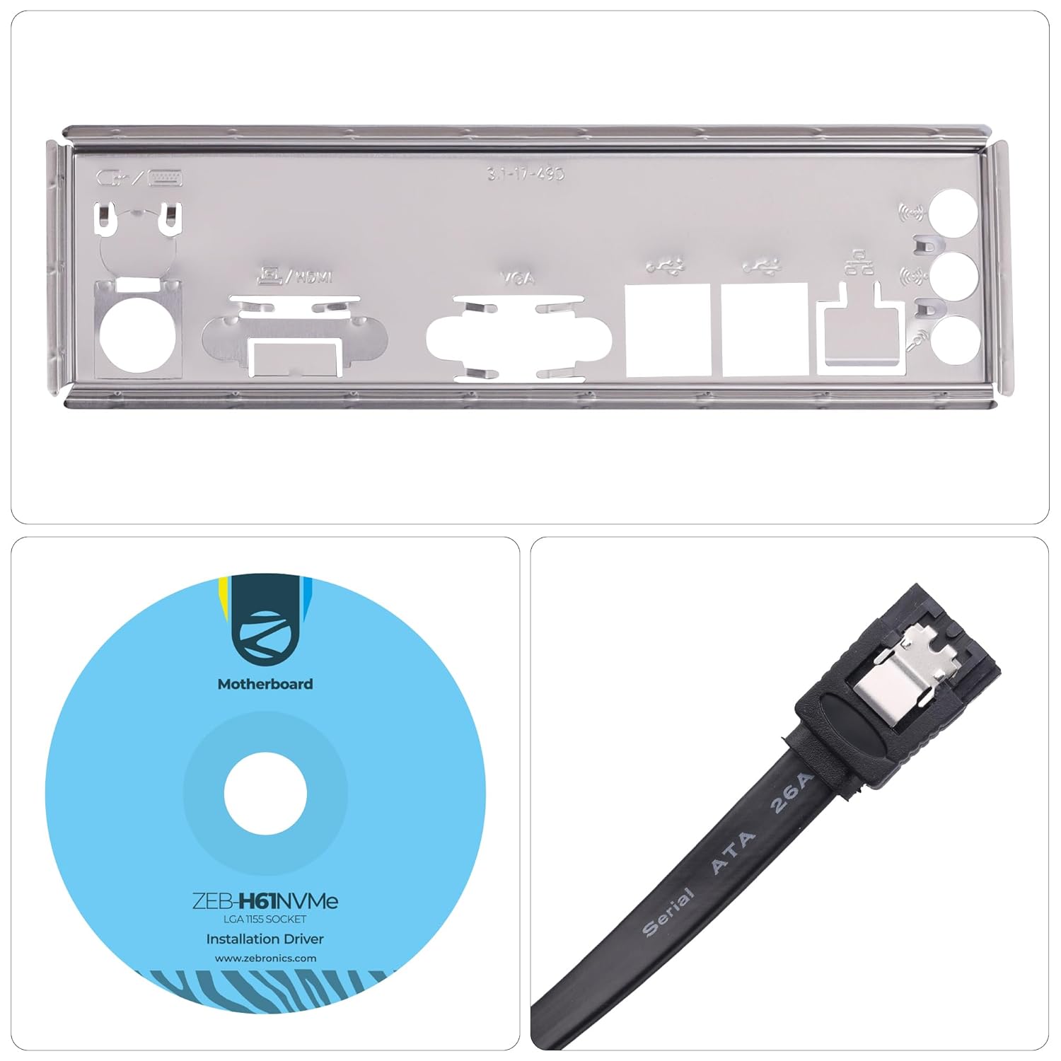 zebronics h61 nvme micro atx motherboard for lga 1155 socket, supports intel 2nd & 3rd generation processors, m.2 slot, 5.1 audio, ddr3 1600 mhz, ports (rj45 | sata | usb | hdmi) zebronics h61 nvme micro atx motherboard for lga 1155 socket, supports intel 2nd & 3rd generation processors, m.2 slot, 5.1 audio, ddr3 1600 mhz, ports (rj45 | sata | usb | hdmi)